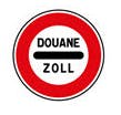 Panneau de douane