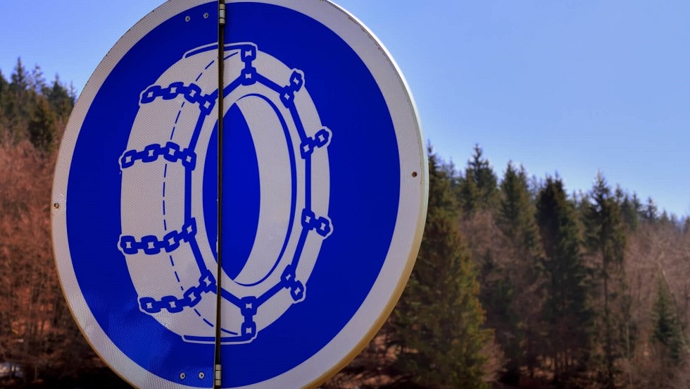 Panneau chaine neige