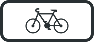 Panonceau de categorie reserve aux cycles