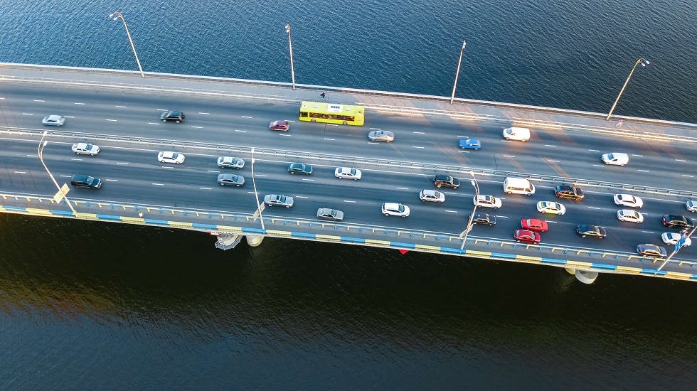 Vehicules pont circulation