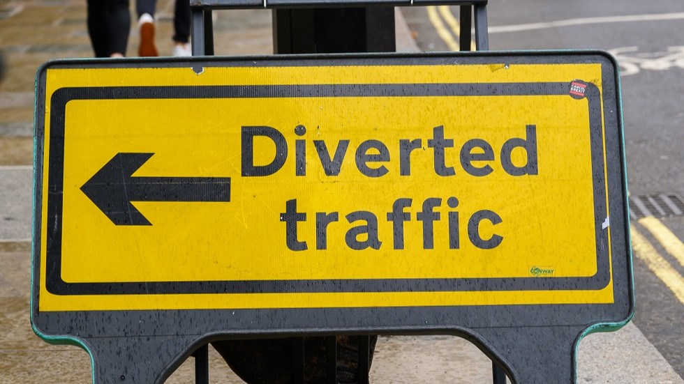 Panneau itineraire de substitution anglais