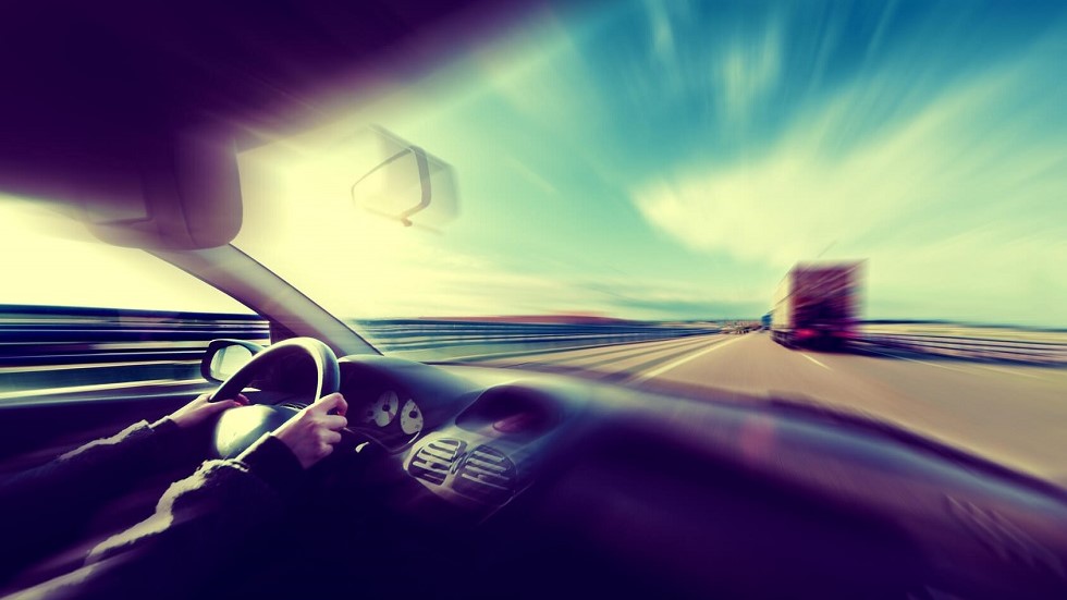 Effet vitesse habitacle voiture