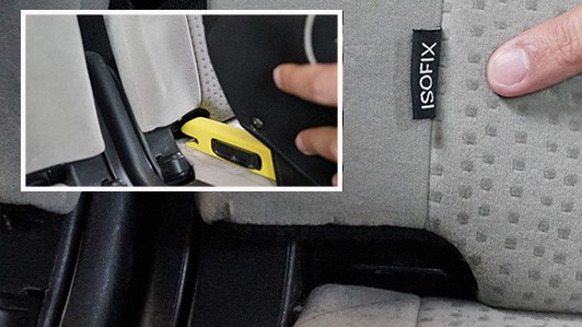 Pince et marquage isofix
