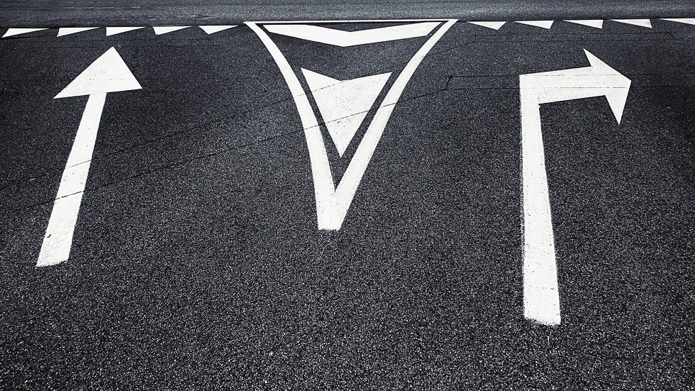 Fleches directions blanches