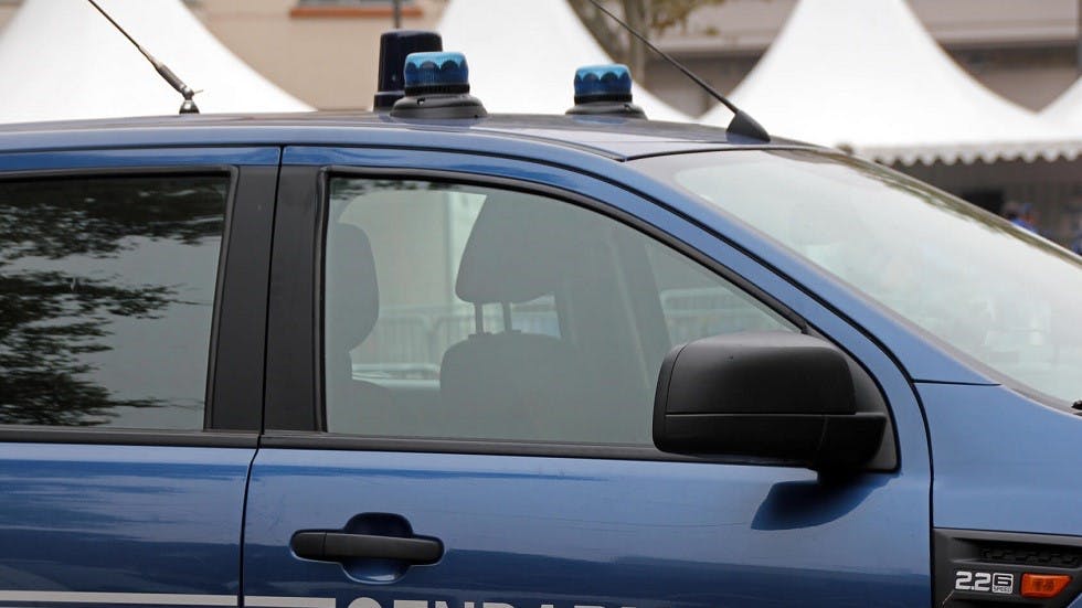 Gyrophare de vehicule de gendarmerie