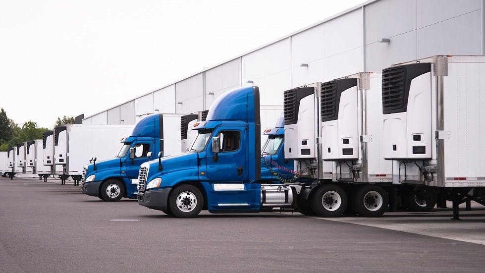 Flotte de camions frigorifiques