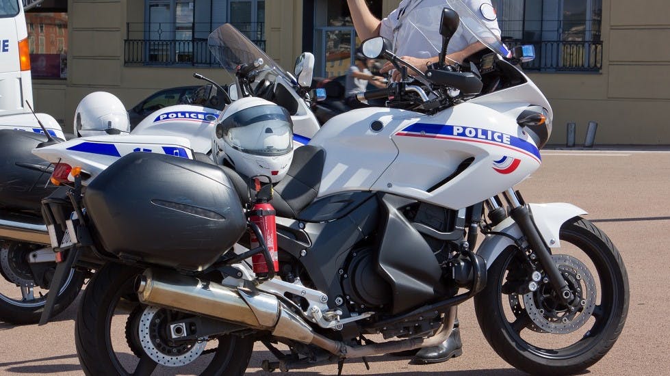 Motos des forces de police