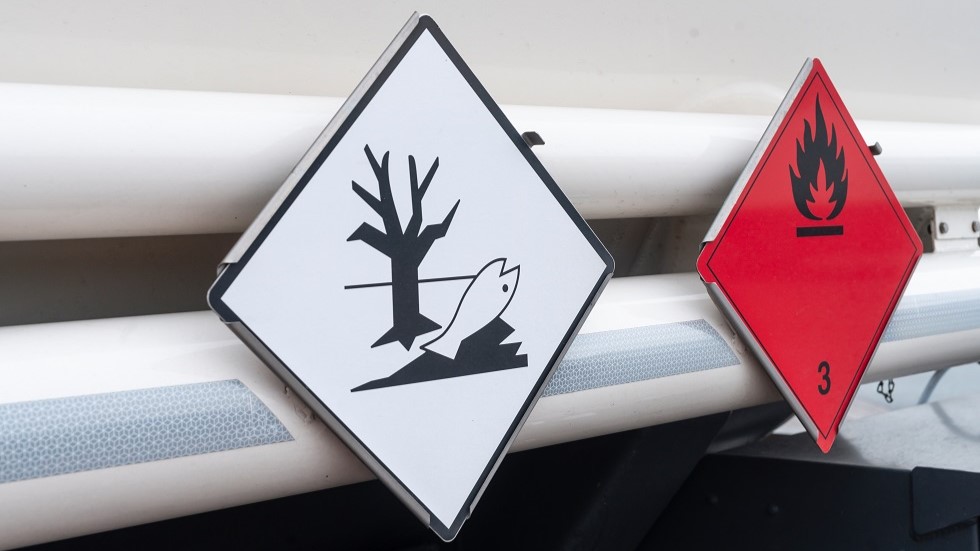 Affichage de matiere dangereuse sur un camion-citerne