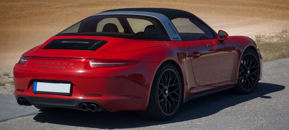 Voiture targa rouge