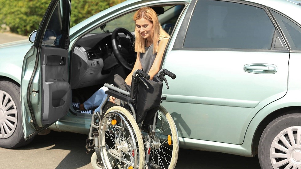 Conductrice situation handicap fauteuil