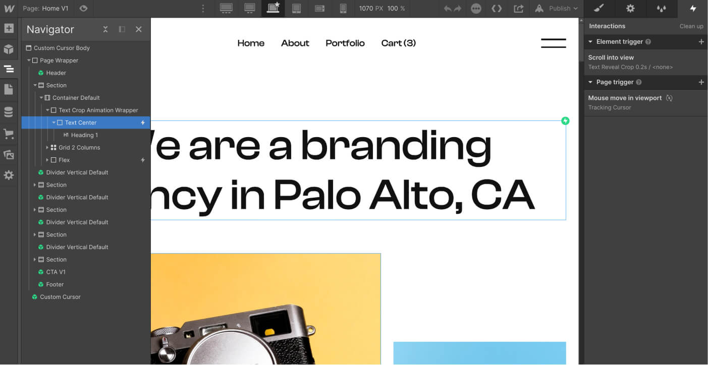 Animations - Agencies X Webflow Template
