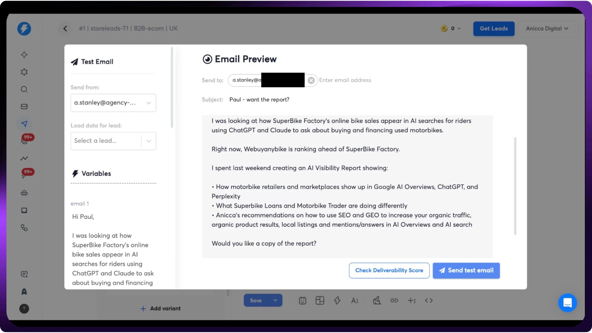 Cold Email Example