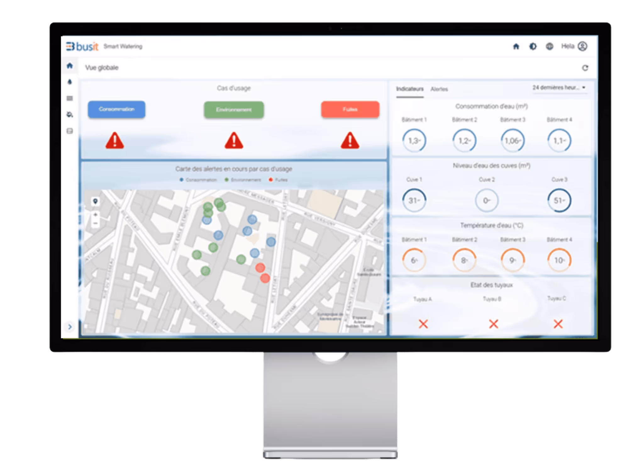 Une configuration et des applications dédiées à la gestion de l’eau