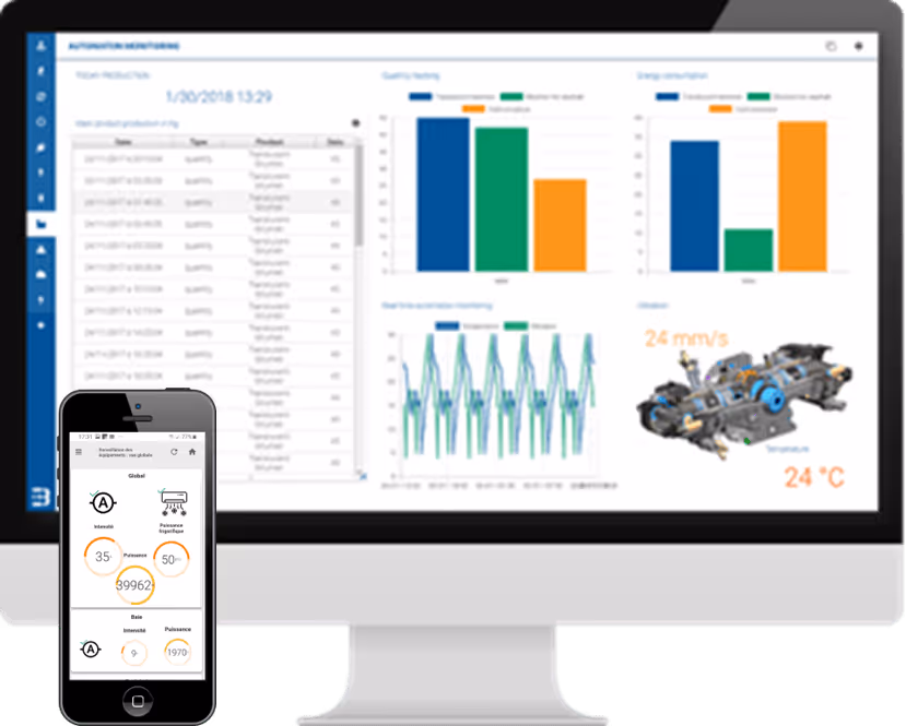 Des applications Web et mobile de visualisation et action
