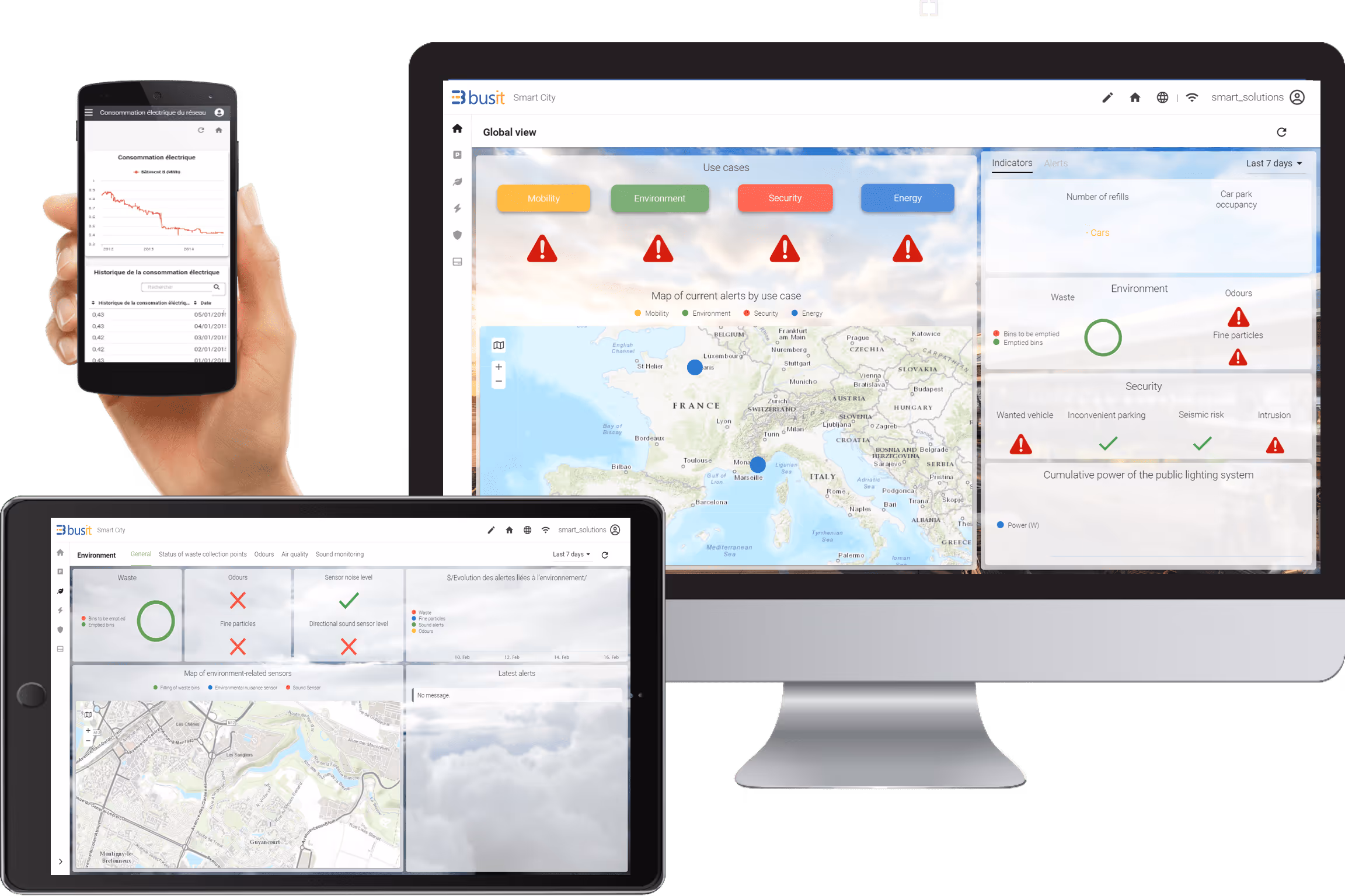Des applications Web et mobile de visualisation et action