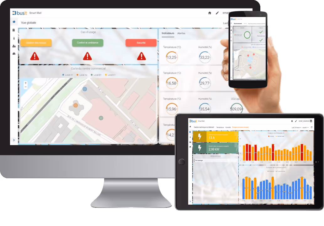 Des applications Web et mobile de visualisation et action