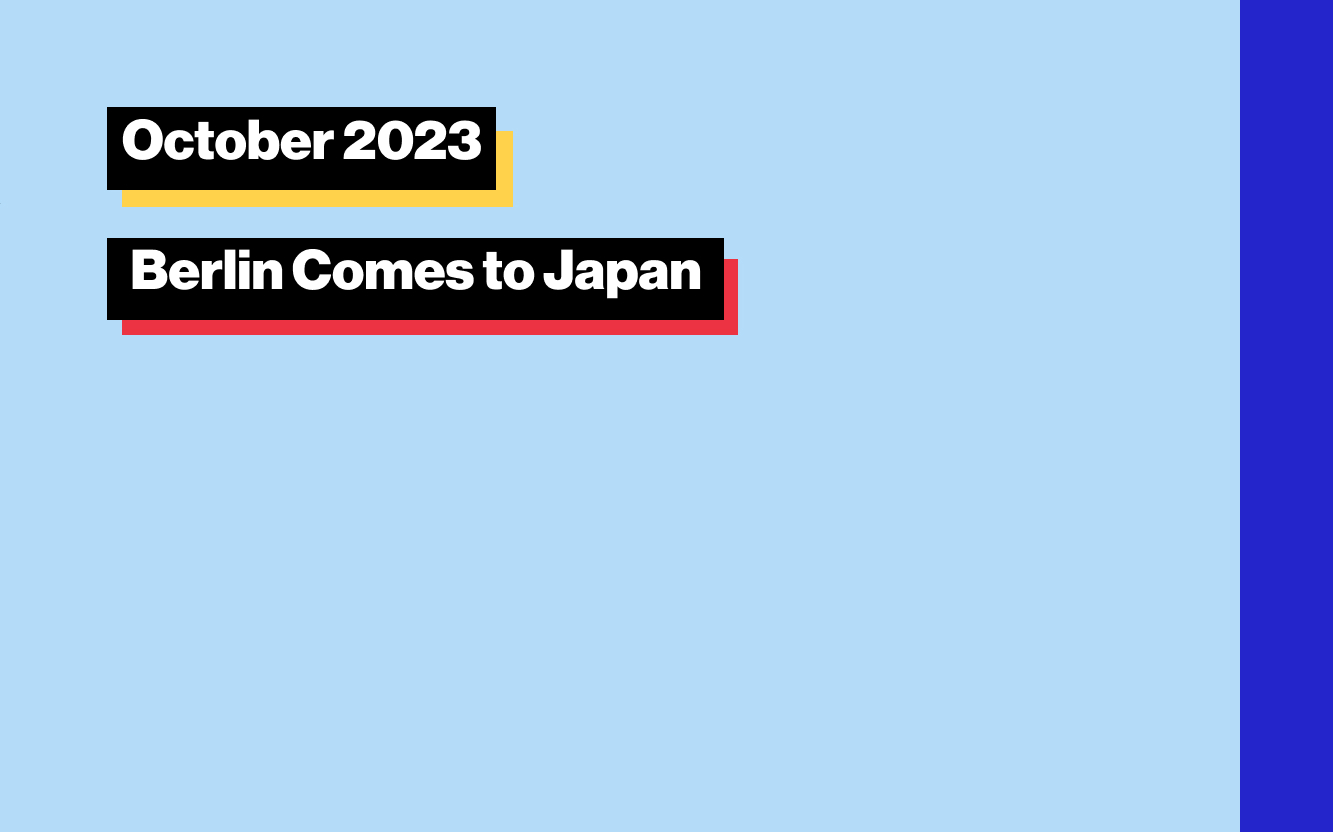Event Report: Berlin Comes to Japan
