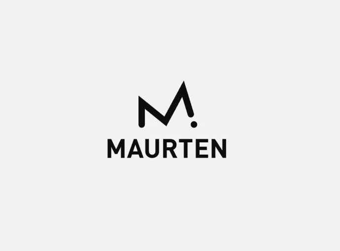 Maurten brand logo with stylized letter M above the name Maurten.