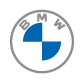 BMW logo featuring a circular design with blue and white quadrants.