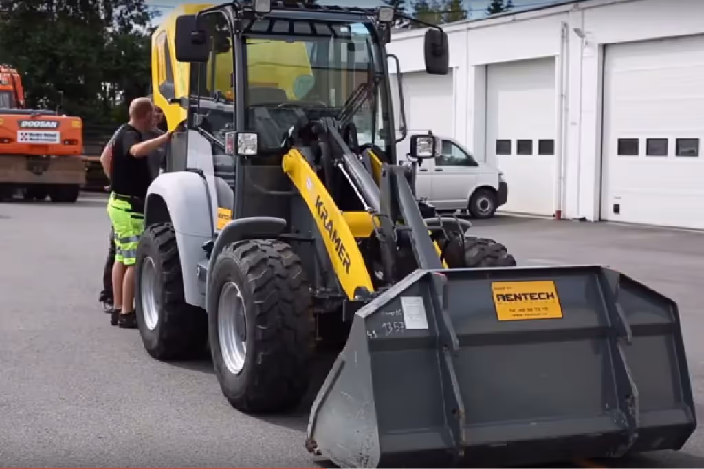 Testet fossilfri hjullaster i Aurskog-Høland