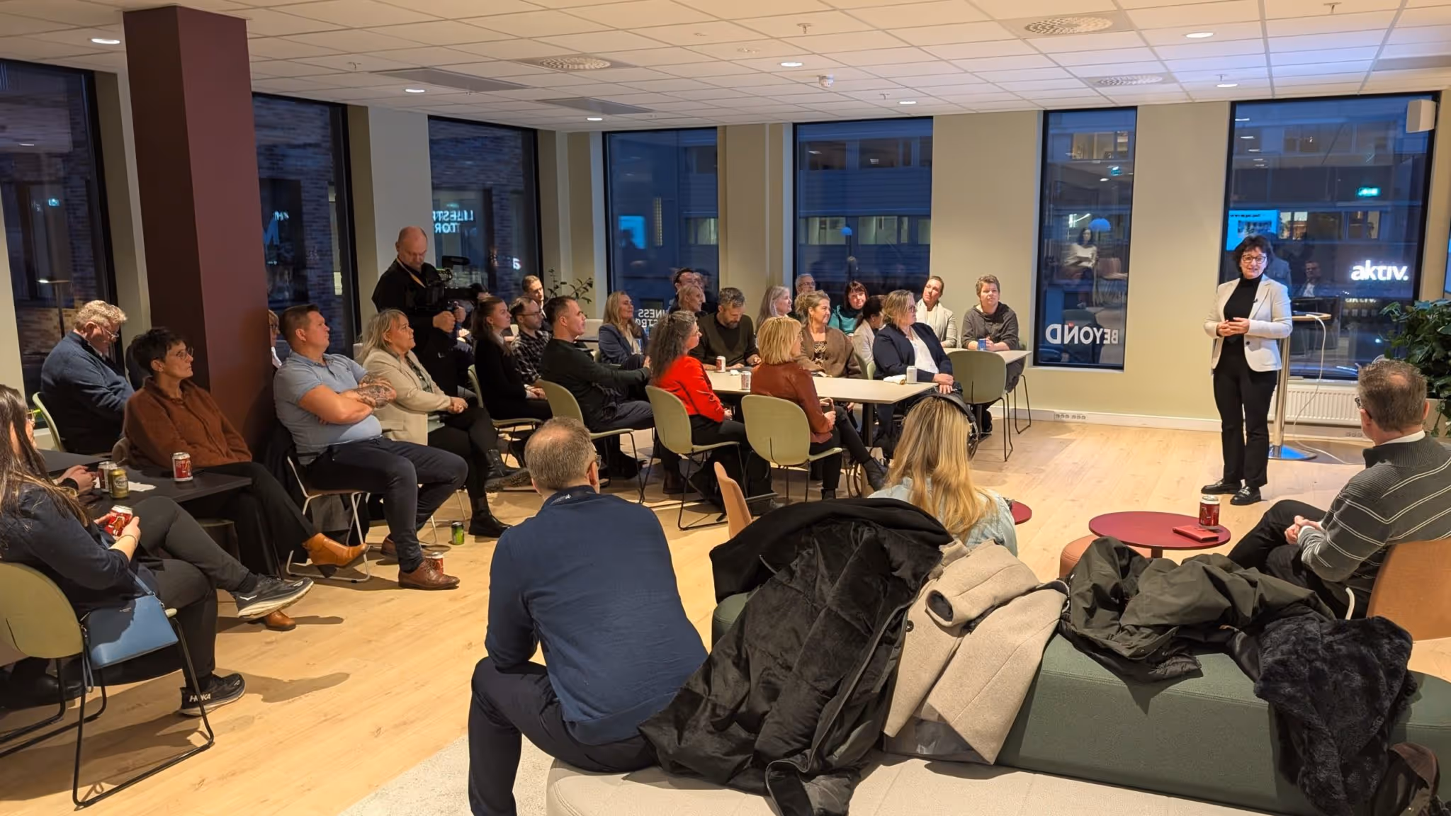 Både etablerte næringsdrivende, gründere, forskere, finansfolk, akademia og kommuneledere troppet opp på slumpetreffet for å være med å bygge innovasjonsdistriktet.