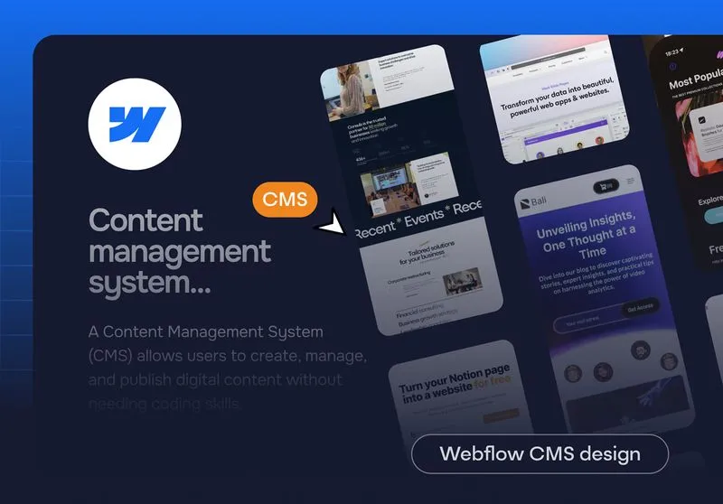 Webflow CMS design