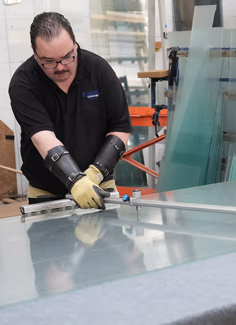 Craftman making door