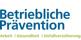 Textlogo mit der Aufschrift „Betriebliche Prävention” in kleinerer Schrift.