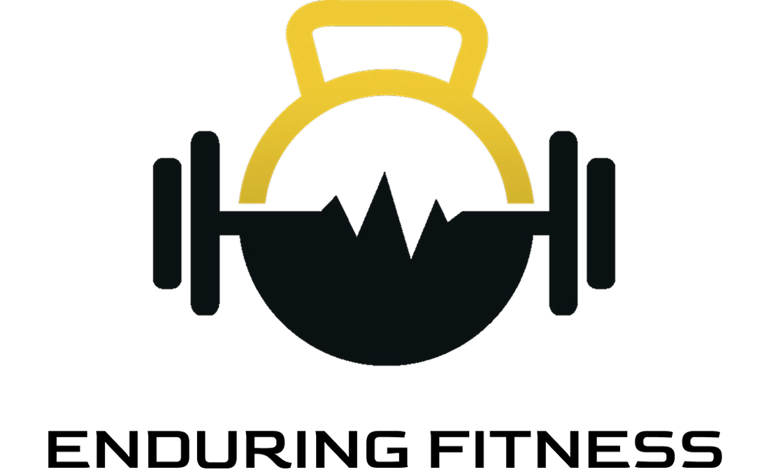 Logo, das eine goldene Kettlebell und eine schwarze Hantel mit einer Herzschlaglinie über dem Körper der Kettlebell kombiniert.