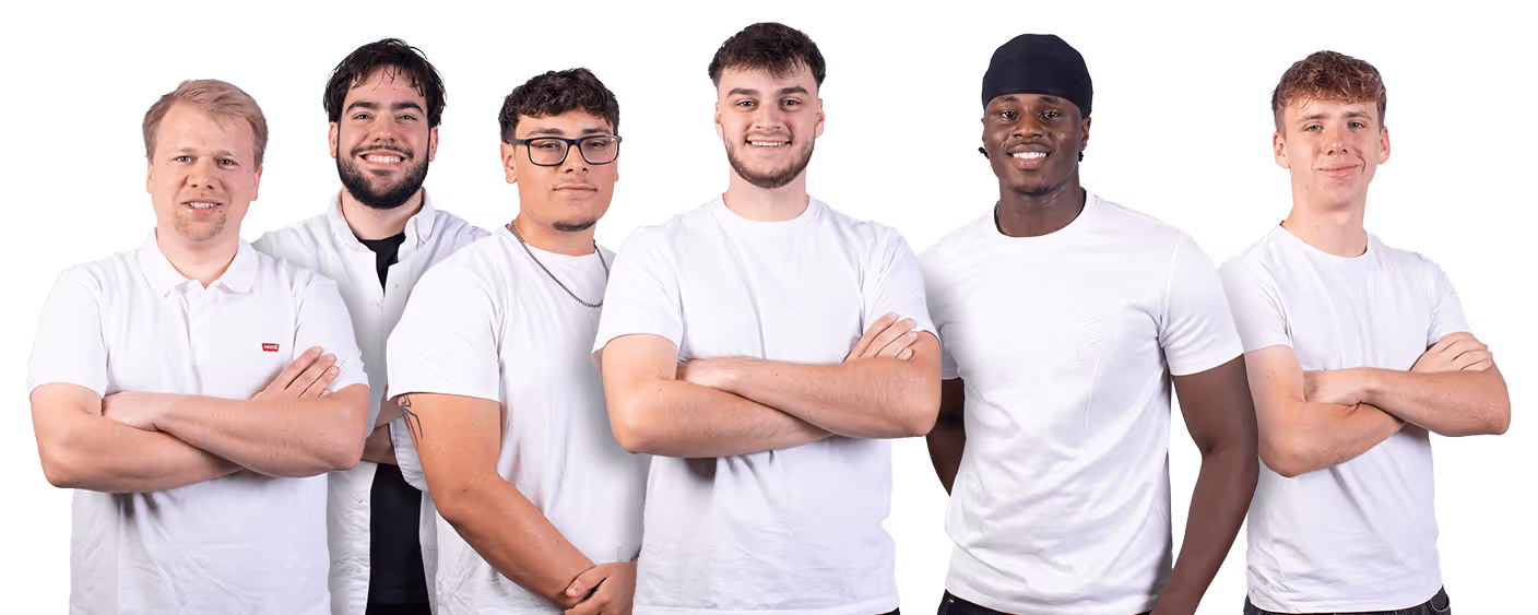 6 Personen des Social-Media-Teams von wessamedia