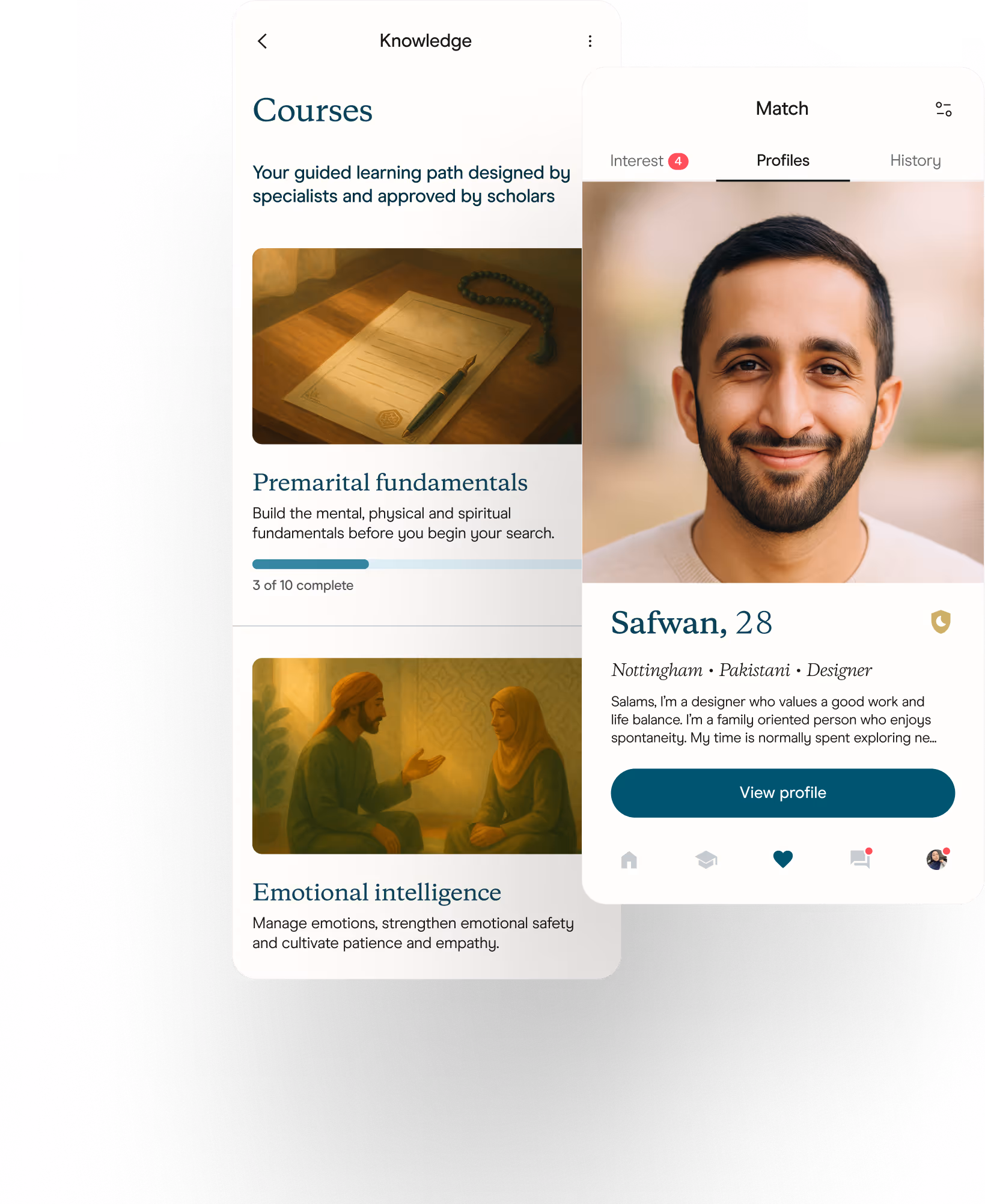 Suhba App UI