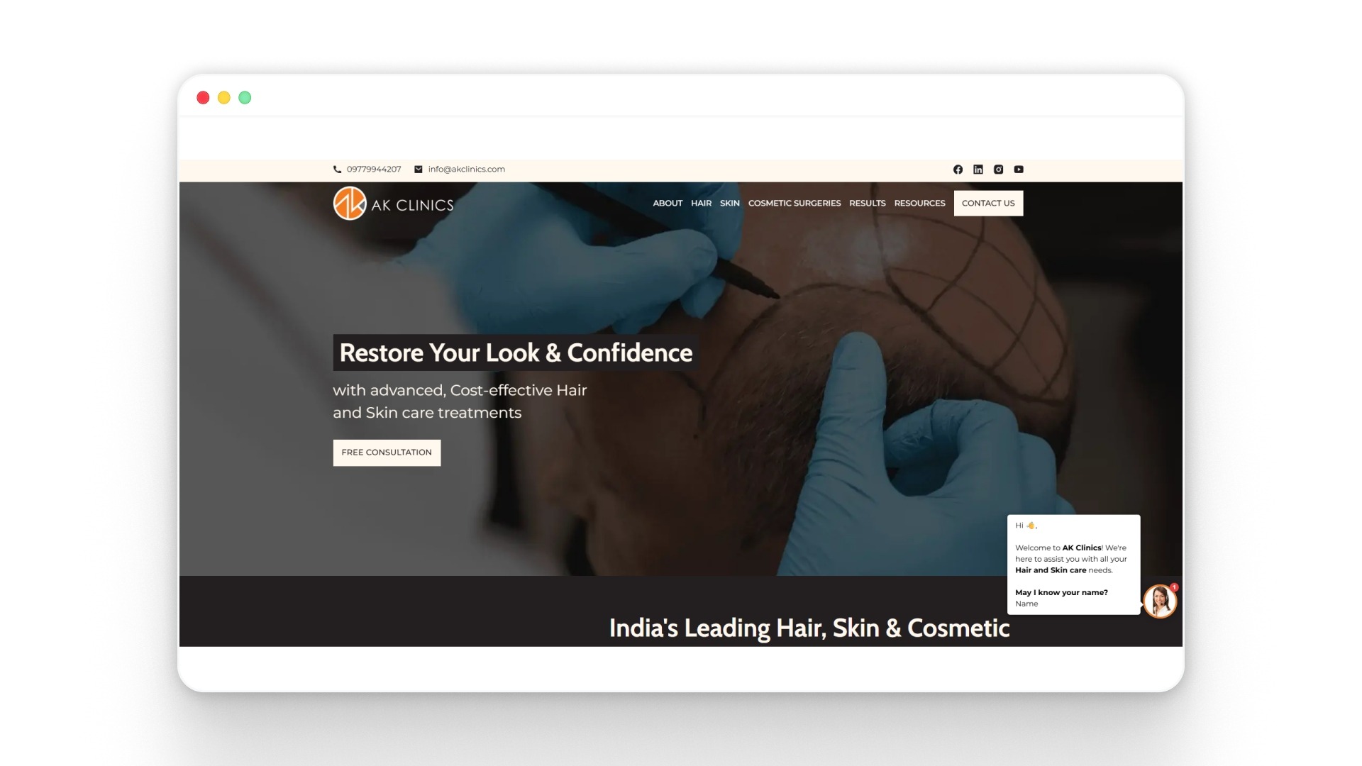AK Hair Transplant and Skin Clinic    AK