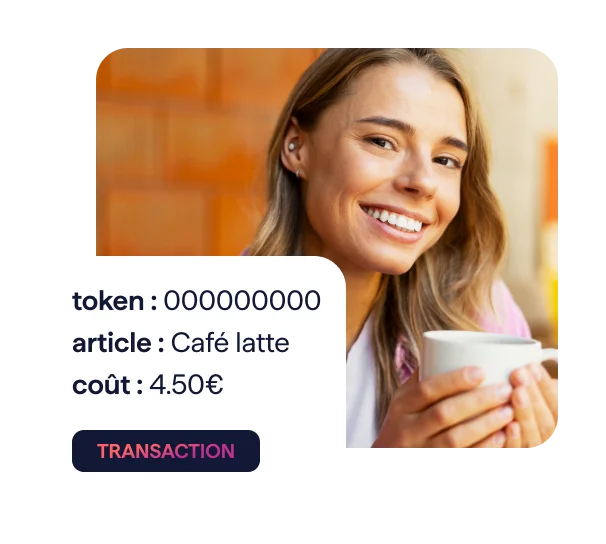 Woman holding a cup of coffee
