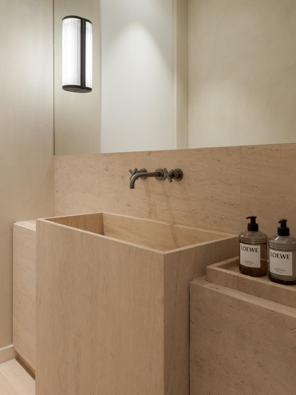 Travertino White Bath Furniture