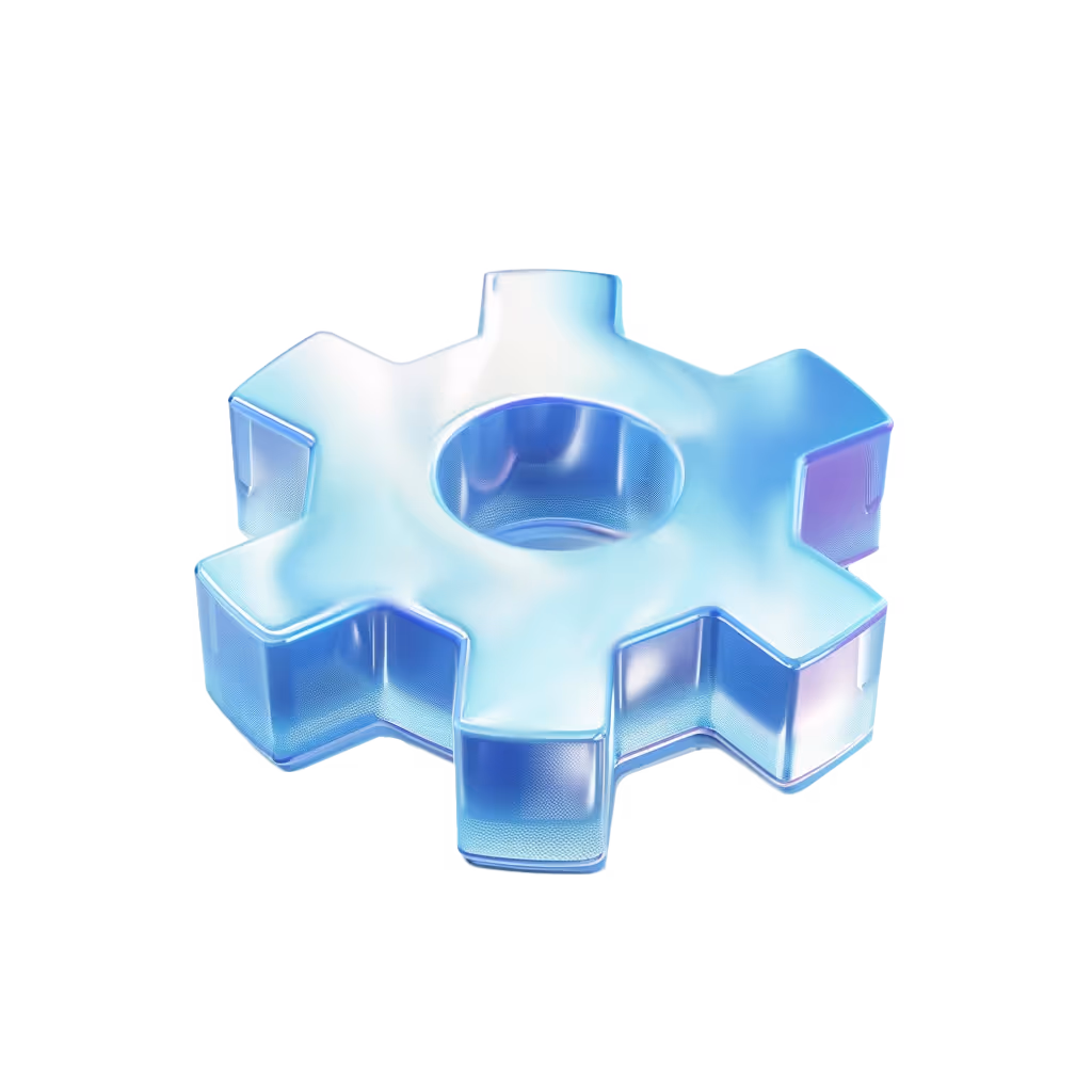 A snowflake shaped object on a white background.