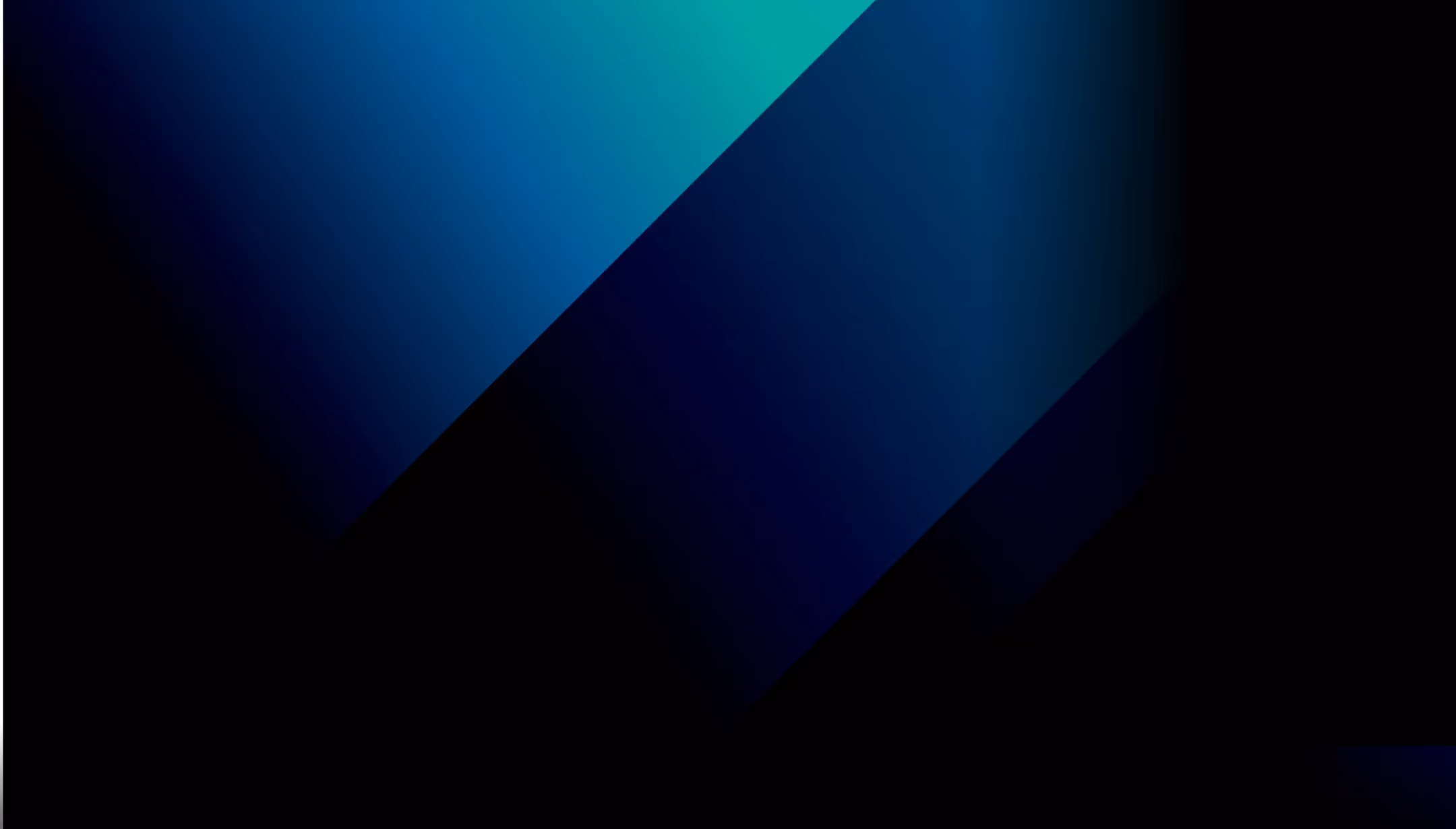 A black background with a blue and green design.