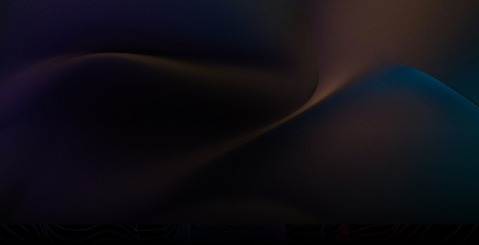 A black and purple background with wavy lines.