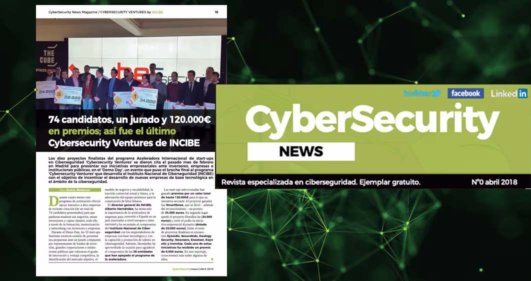 Revista CyberSecurity News: Cybersecurity Ventures del Instituto Nacional de Ciberseguridad de España (INCIBE)