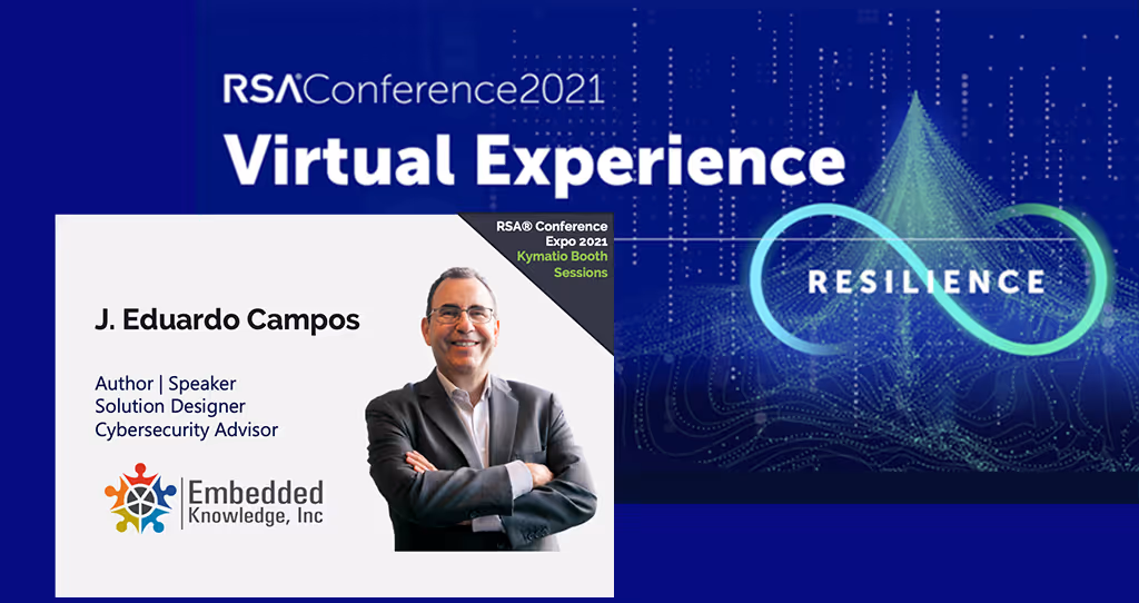 Day 2 of #RSAC 2021: J. Eduardo Campos at Kymatio booth session (18 may 2021)