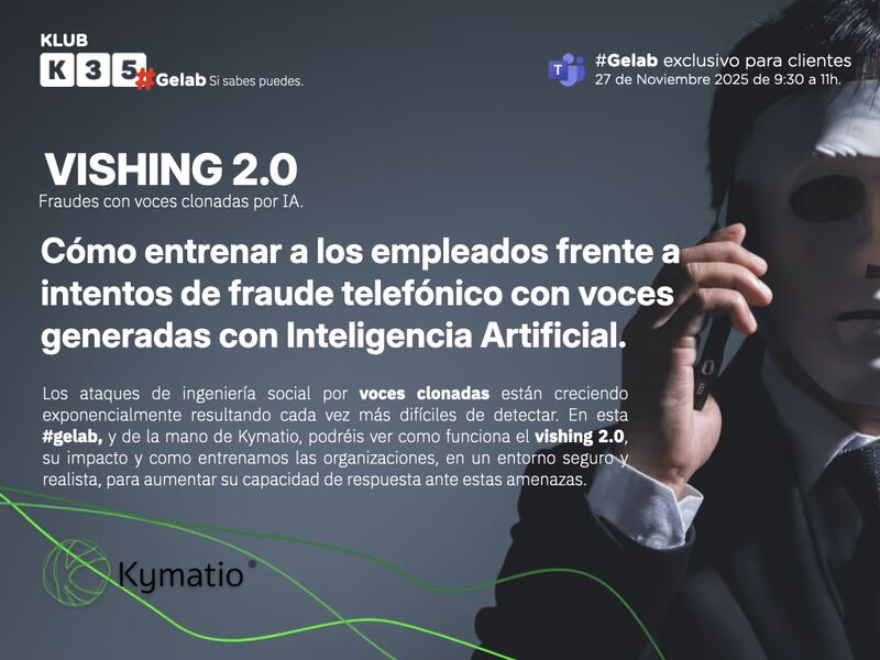 Kymatio participa en un webinar con K35 sobre Vishing 2.0