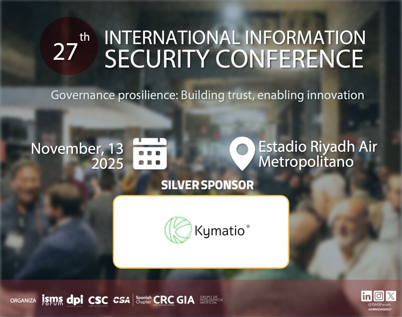 Kymatio sponsors the 27th International Information Security Conference
