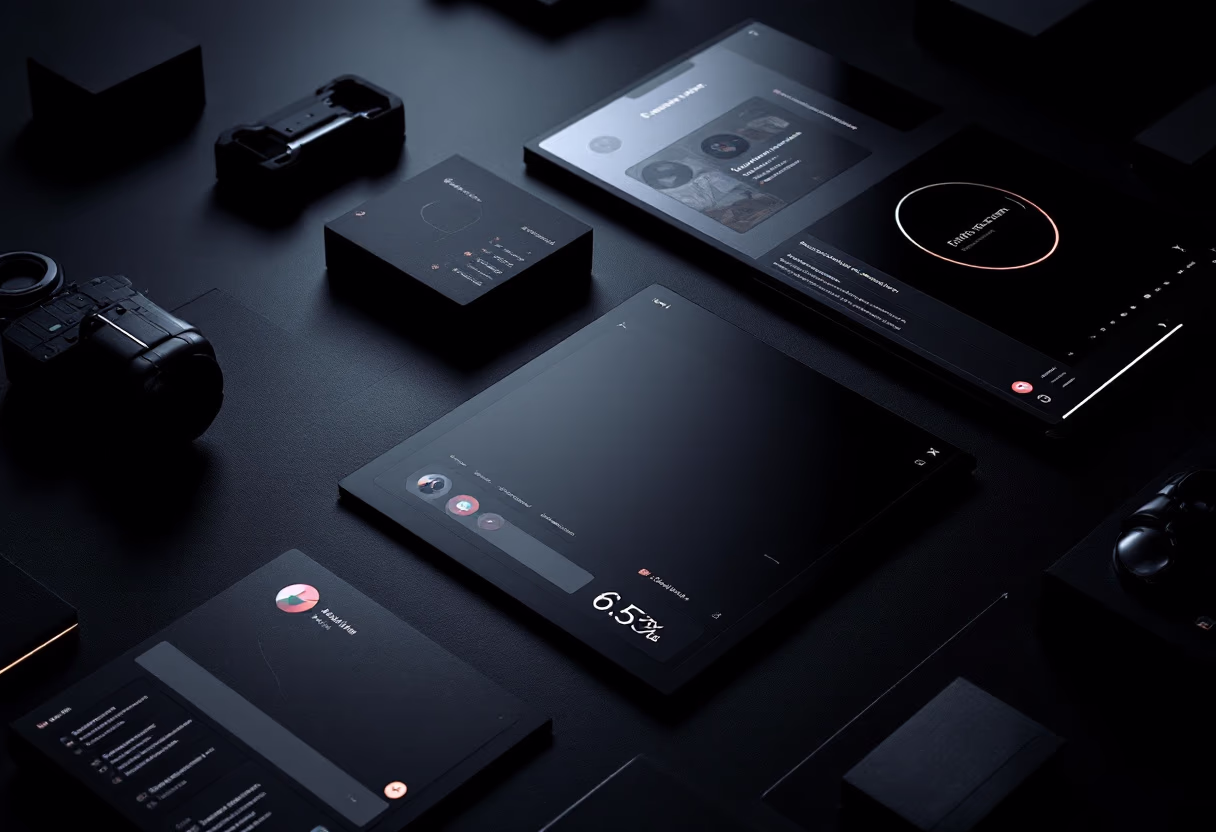 [interface] image of software interface on a digital background (for an ai education tech company)