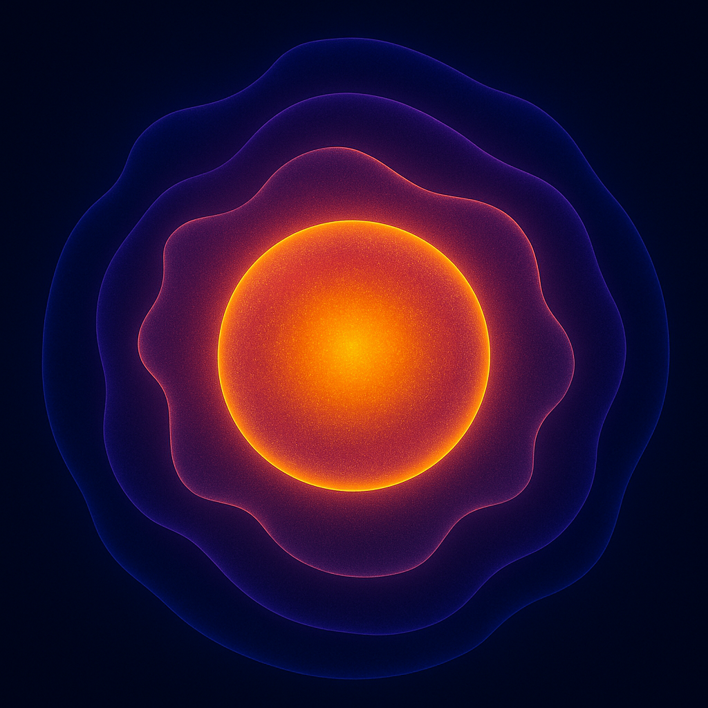 Radiant Sphere with Glowing Energy Symbolising From Retreat to Reclamation