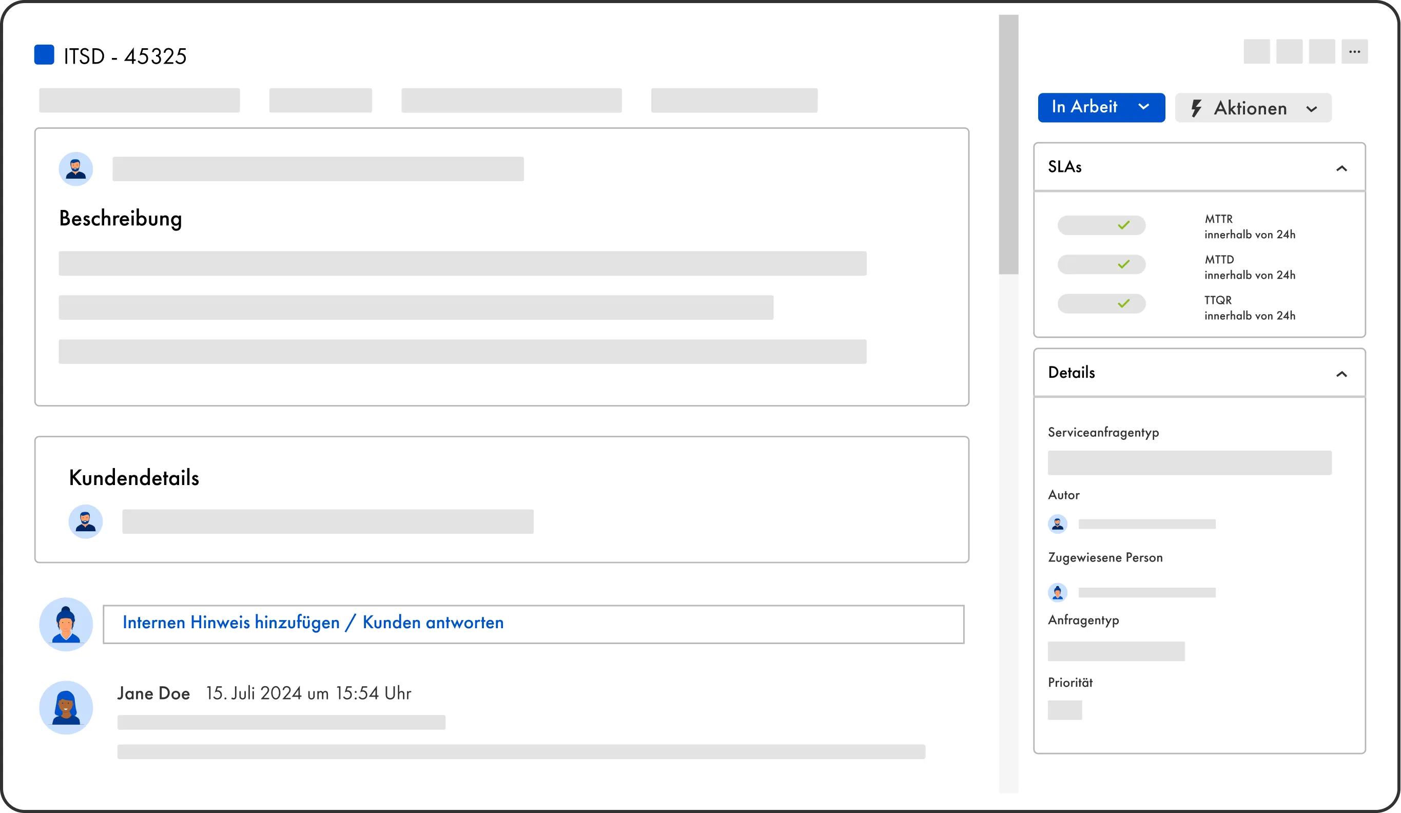 Vorgang Beispiel-Screenshot
