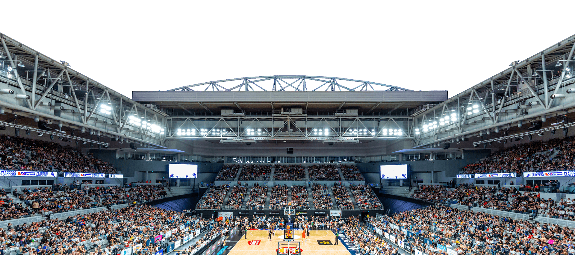 Melbourne Arena Stadium with roof open