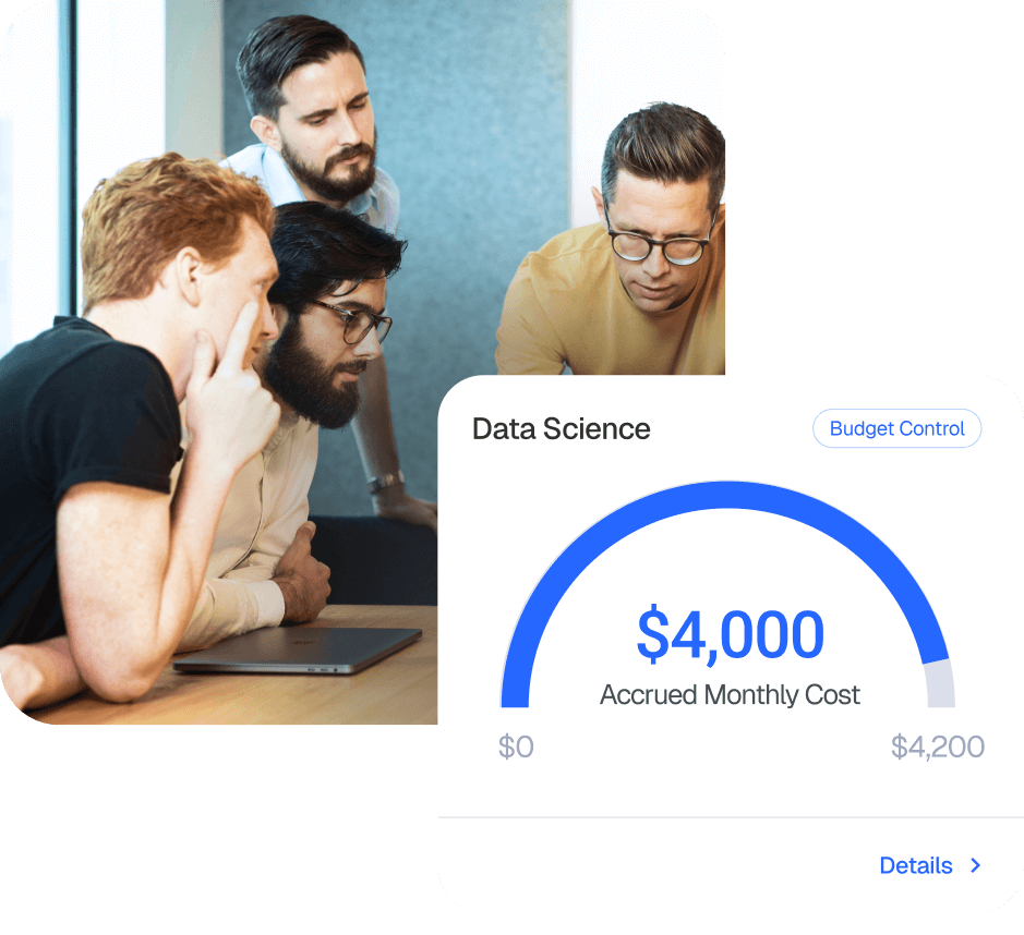 Track usage by project, team, business unit, or client in real time. Identify over-provisioned or idle resources and give clients accurate, predictable billing.