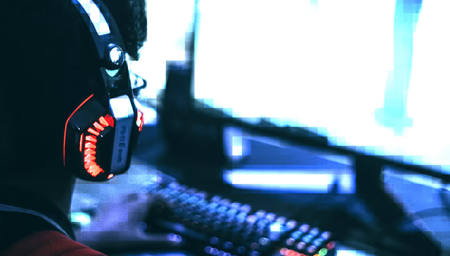 Man playing game