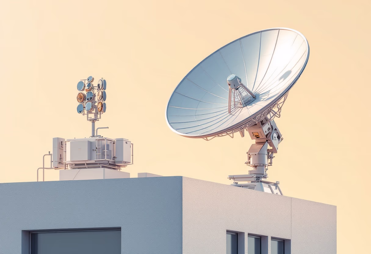 image of satellite communication service