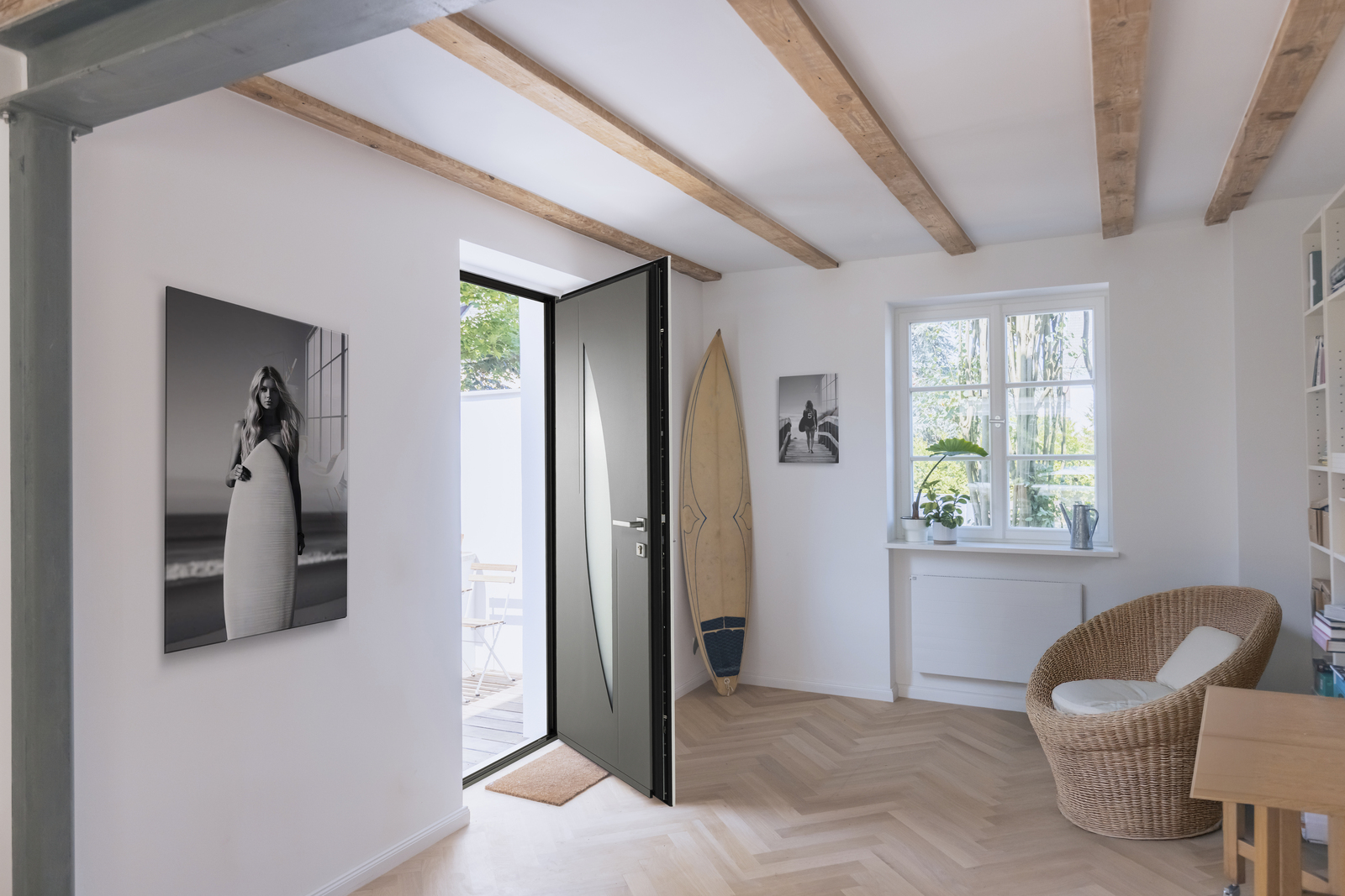 Porte d’entrée Acier sur mesure — MD Rénov', pose de menuiseries en Haute-Savoie