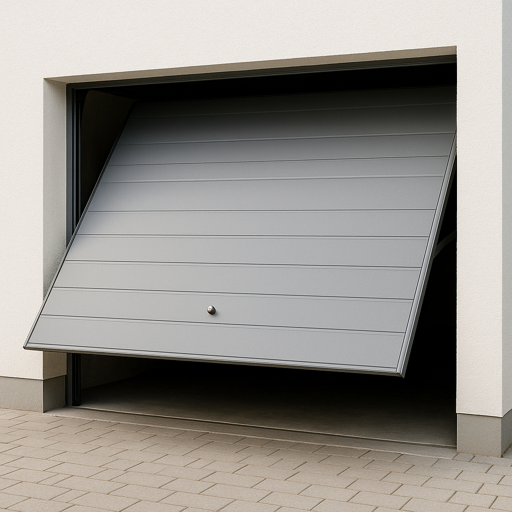 Porte de garage basculante sur mesure — MD Rénov', pose de menuiseries en Haute-Savoie